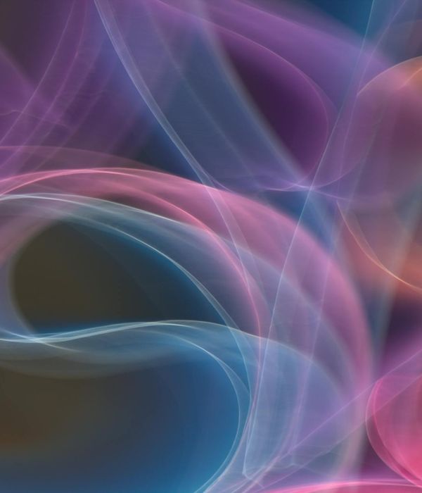 Abstract neon waves representing energy flow